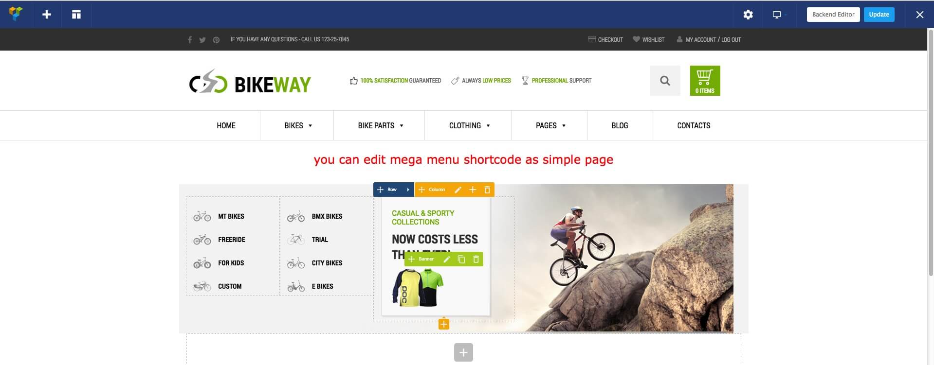 We used Visual Composer